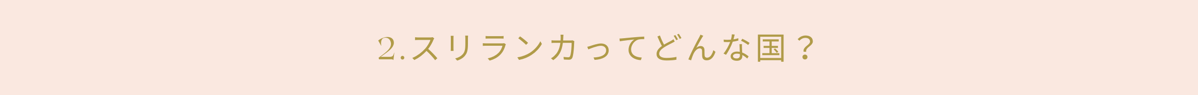 2.スリランカってどんな国?